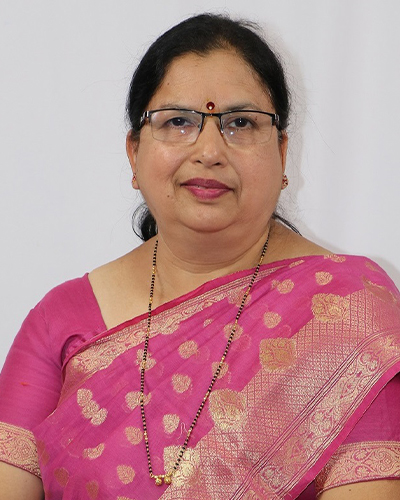Portrait of Dr. Anita Makarand Belapurkar, Dean of H.G.M. Azam College of Education